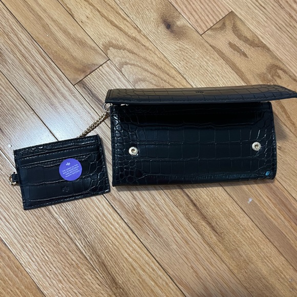 Brand new Ela black croc wallet - Picture 3 of 3